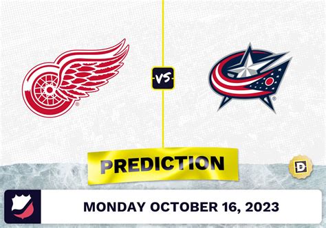 red wings vs blue jackets 2023